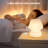 Haslom 7.25” Bedside Glass Mushroom Ambient Table Lamp, Bulb Included-1341066241