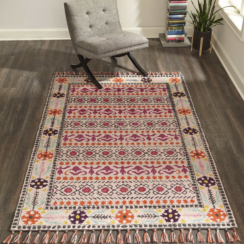 Deyanna Wool Oriental Indoor Rug, Rectangle 3'6" X 5'6"
