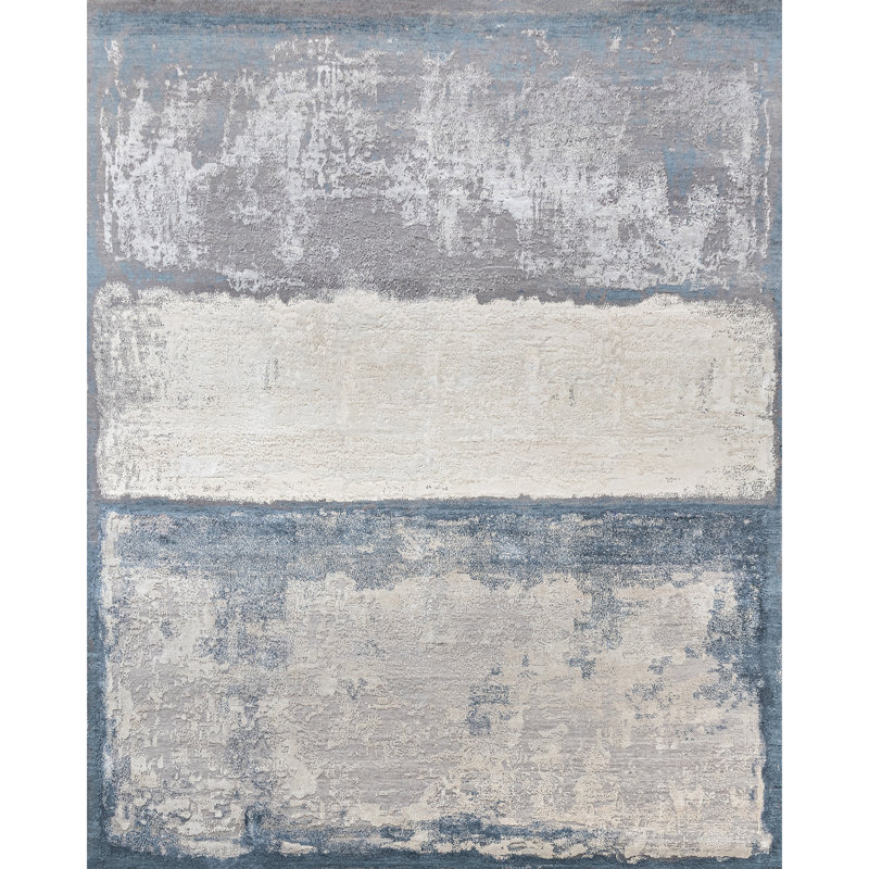 Tapis rectangulaire noué à la main, Rectangle 10 pi x 14 pi