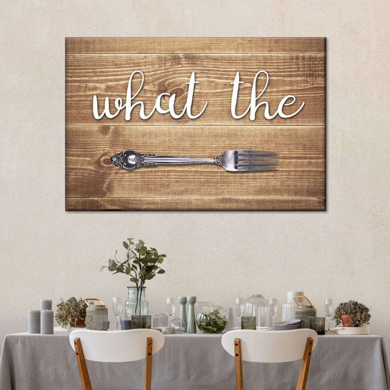 What The Fork Canvas Print, 34'' W x 51'' H
