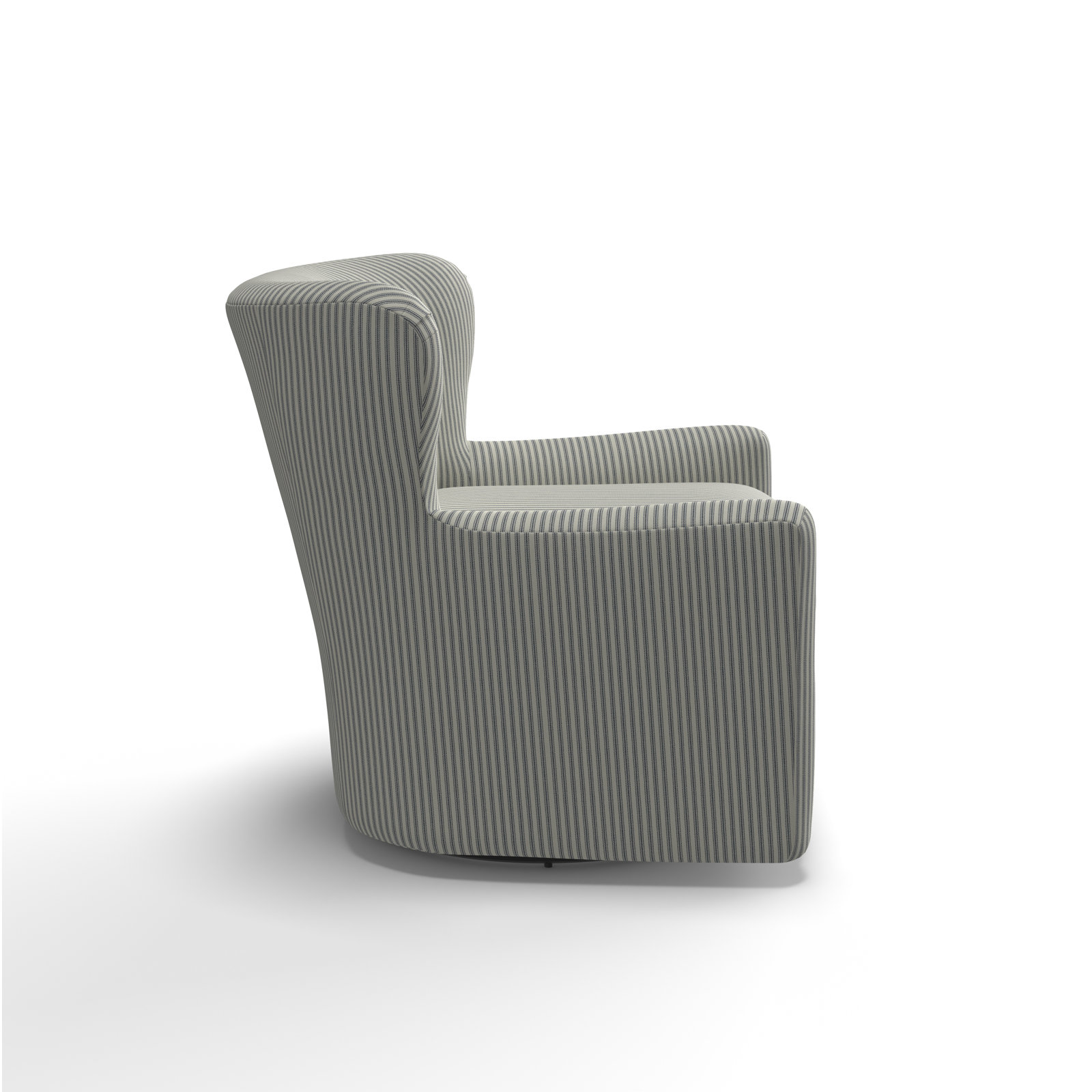 Bendigo Wingback Chair, Cruise Adrift Woven Stripe