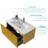 Ceramic Rectangular Bathroom Sink