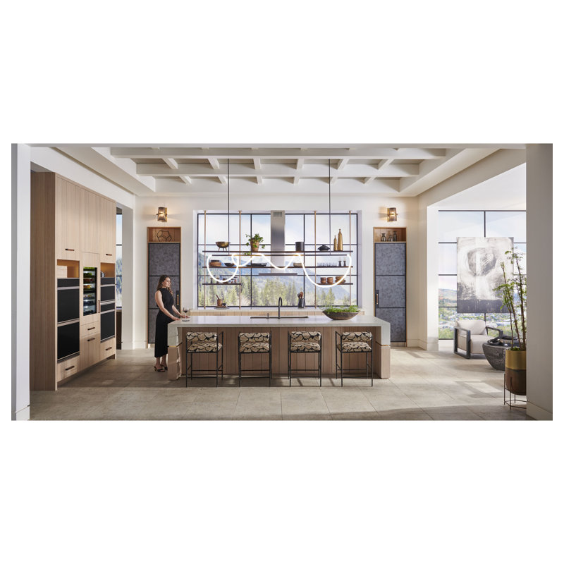 Monogram Premium Column Pair: 30" W Freezer Column + 30" W Refrigerator Column, Panel Ready, Yes, Statement, Stainless Steel