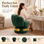 Fauteuil demi-tonneau rembourré rembourré avec coussin-686820947