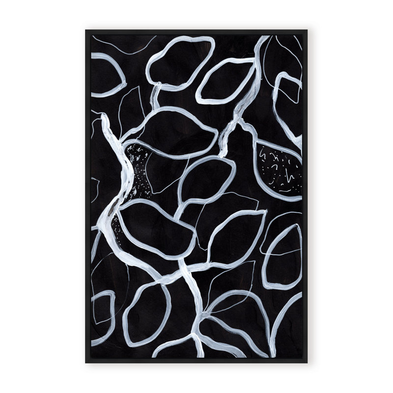 Abstract Tangled by  - Picture Frame Graphic Art on Paper, 48" H x 32" W x 1.125" D, Framed Print, Brown