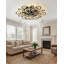 Plafonnier moderne à DEL avec design tourbillonnant décoratif, lampe de ventilateur écoénergétique, élégant luminaire noir et blanc pour le salon, la chambre à coucher ou le bureau-1656901153-1650262853