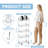 Clear 5 Tier Rolling Utility Cart With Wheels,Modern Bedside Cart For Baby Essentials,Nursery,Diaper Caddy,Baby Supplies,Rolling Storage Cart