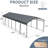 12 X 32 Ft Heavy Duty Carport With Galvanized Steel Roof And Frame, 4 Fixed Inclined Square Tube Supports For Cars, Trucks, Boats , Spacious Outdoor Storage, Bbq Shelter, Gathering Place, Rust, ,-122504292