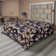 Drap plat à motif floral bohème Ambesonne