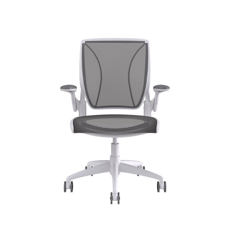 Chaise de travail World, Noir, Blanc, Réglable