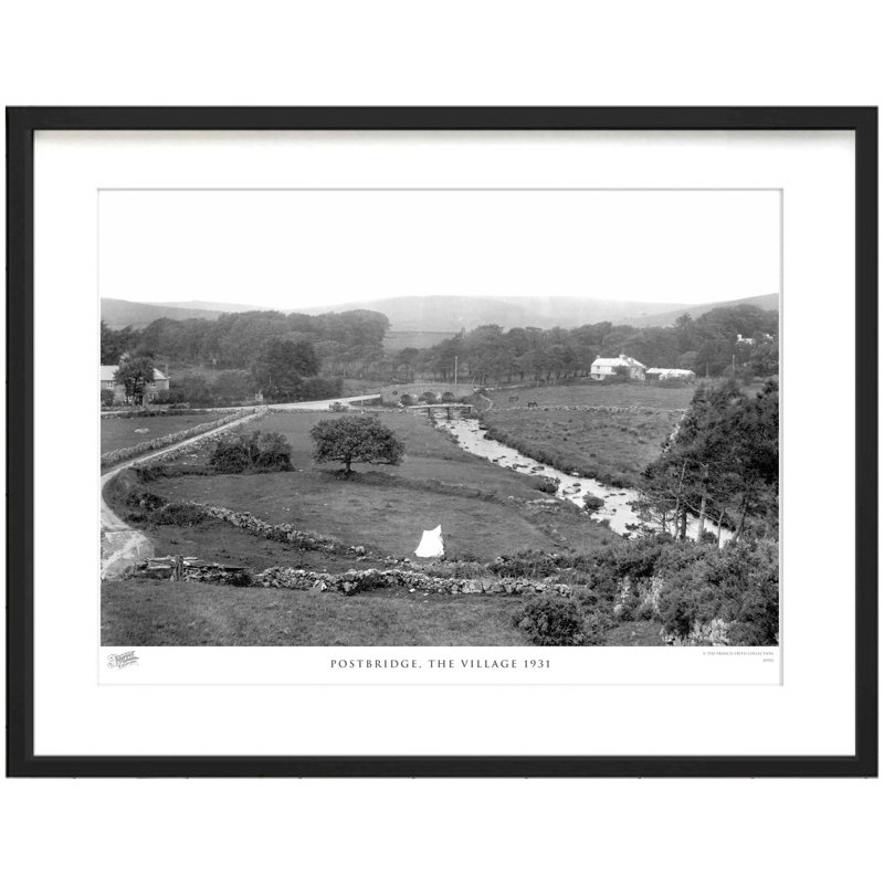 Postbridge, The Village 1931 by Francis Frith - Single Picture Frame Print, 45cm H x 60cm W x 2.3cm D