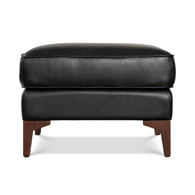 Essex Genuine Italian Leather Rectangular Ottoman