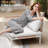 4 - Person Patio Metal Outdoor Modular Sectional Sofa with Table-1813144659
