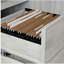Bureau avec tiroir classeur, finition blanche