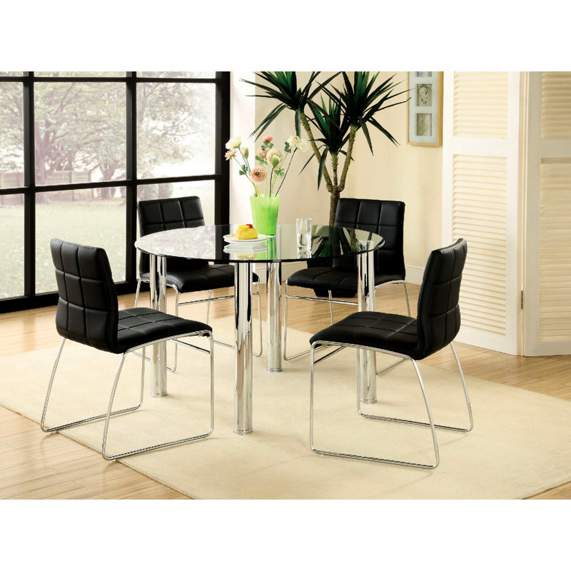 Chaises de salle à manger contemporaines noires avec pieds, 2 pour chaises de maison et de pieds, de