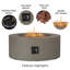 AEGEAN 36" Round Steel Propane or Natural Gas Fire Pit Table by Real Flame-83911008