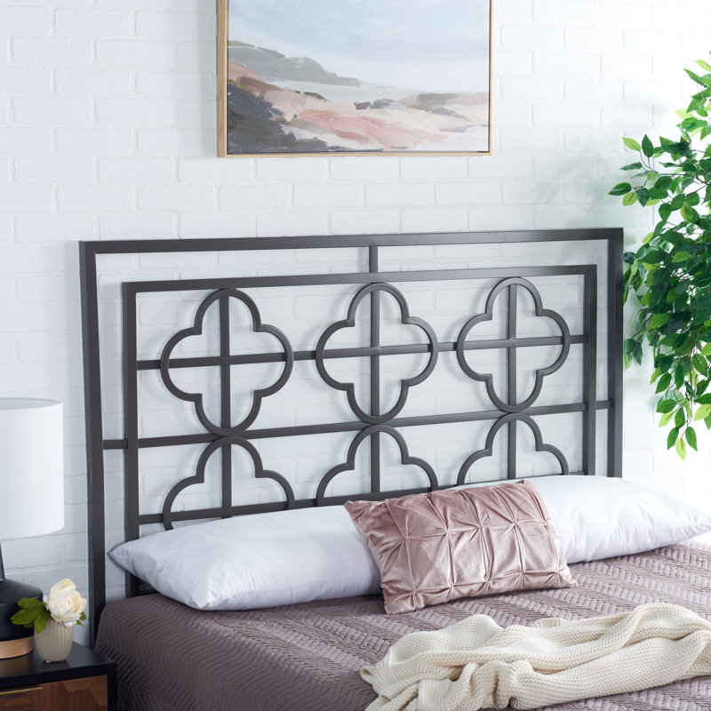 Lucinda Metal Headboard, Queen, Gunmetal