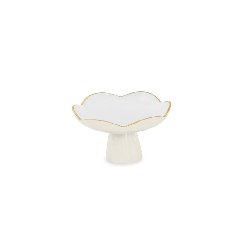 Encanto Amelia Cake Stand, Cream/White