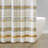 Cotton Stripe Printed Shower Curtain With Tassel