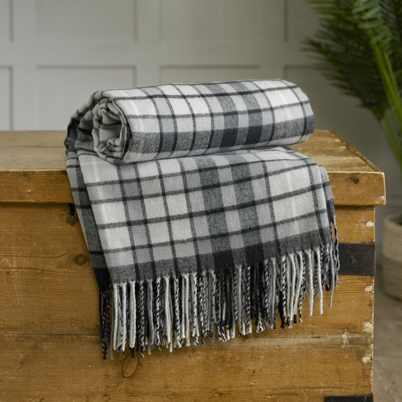 Plain Weave / Muslin Throw Blanket, Grey