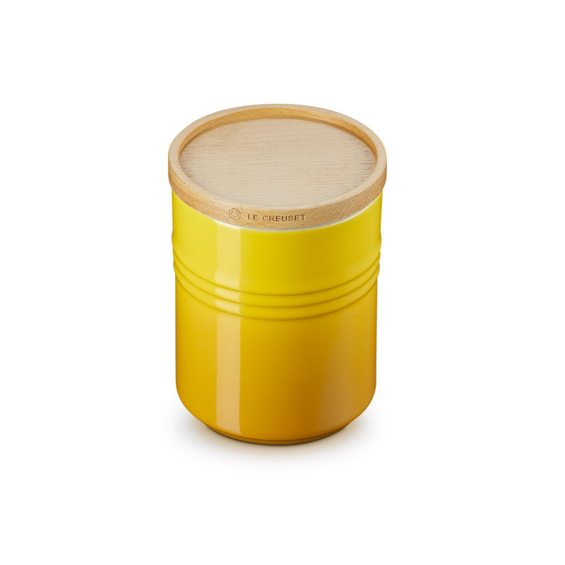 Le Creuset Stoneware Medium Storage Jar with Wooden Lid, Nectar