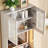 3-In-1 Vanity Table With Led Mirror Storage Stool, Flip Top Makeup Dressing Table With Adjustable Lights, 5 Storage Spaces Cosmetic Organizer For Bedroom