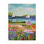 «Two Sail Sailers and Cottage I», peinture sur toile tendue-1888337486