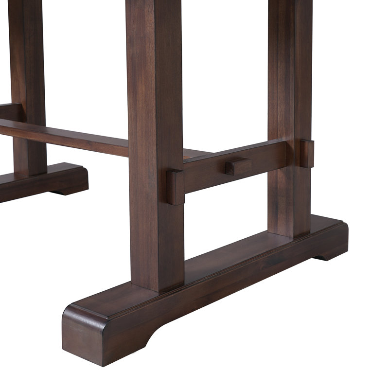 Ensemble de table de salle à manger 6 pièces exquis avec fonction extensible, chaises rembourrées et banc pour les réunions de famille et les diverses occasions de repas
