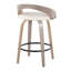 Tabouret de comptoir à hauteur fixe avec pivot