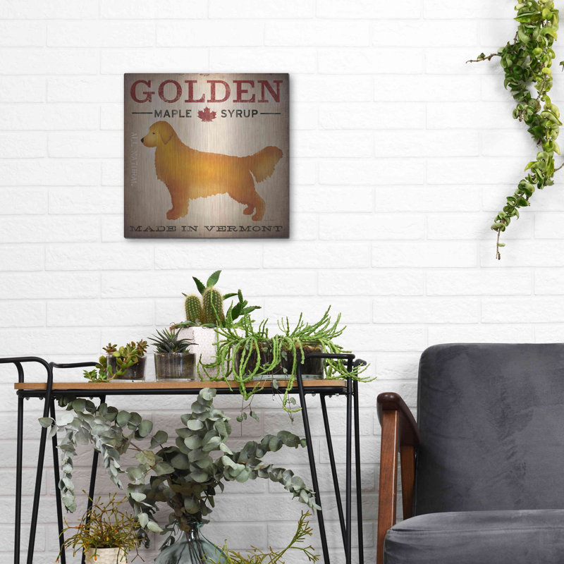 «Golden Dog At Show» par Ryan Fowler, H 12 po x l 12 po