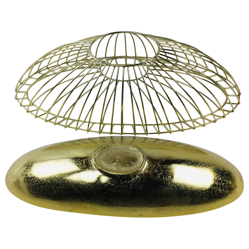 Boylan Metal Decorative Bowl 1, Gold