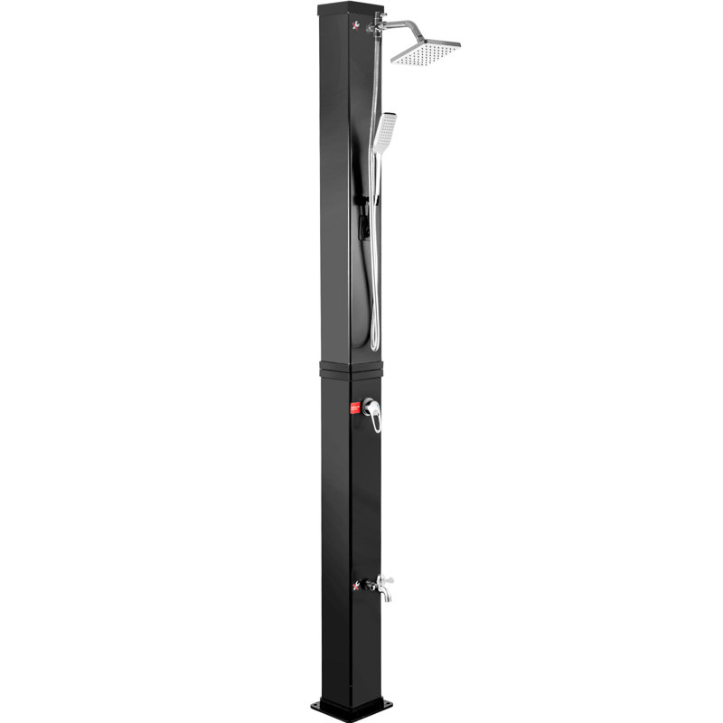 Outdoor Shower and Footwash Spout, Black