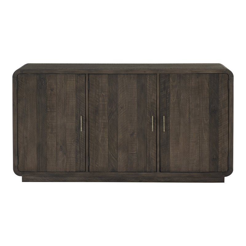 Monterey 63'' W Solid Wood Sideboard, Dark Brown