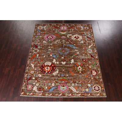 Vegetable Dye Oushak Turkish Area Rug 8x10