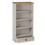 Halles 103 cm H x 52 cm W Solid Wood Standard Bookcase