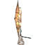 10-Light 12-Point Capiz Star and Center Gem Tree Topper