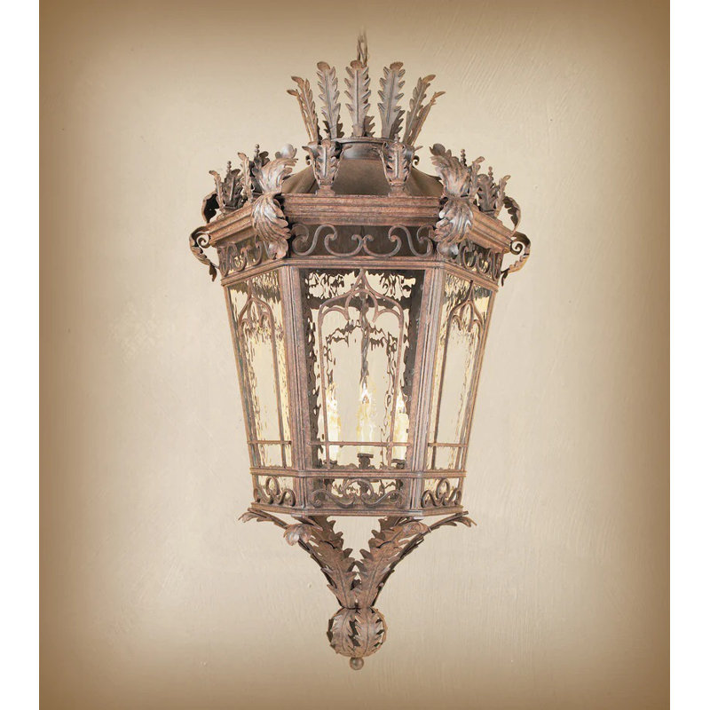3 - Light Dimmable Lantern Geometric Chandelier