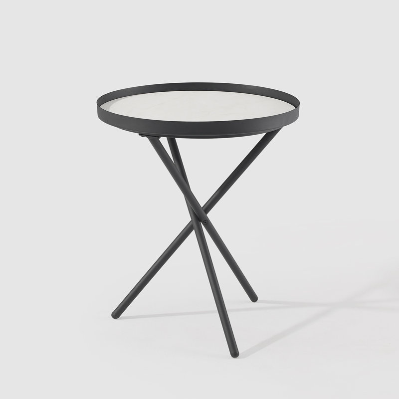 Swider Tray Top End Table, Black