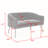Upholstered Faux Fur Loveseat-1108305445-1108305448