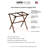 Folding Wood Bamboo Inspired Luggage Rack-21876856