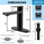 Single-Hole Single-handle Bathroom Faucet with Drain Assembly-94902372