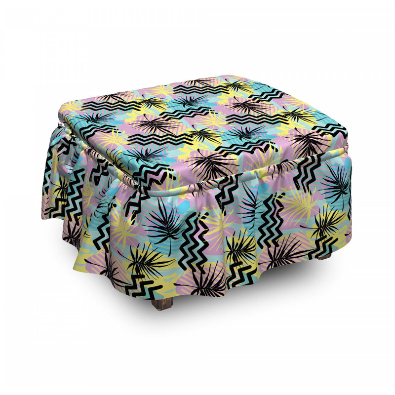 Box Cushion Ottoman Slipcover
