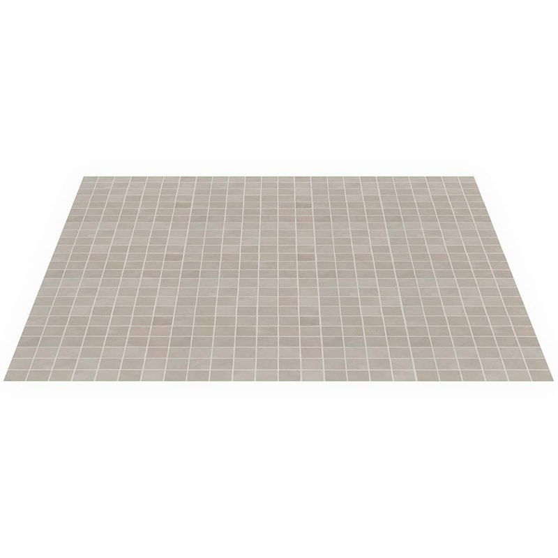 Clay Grace Red 2X2 Matte Porcelain Mosaic, Trust Gray