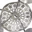 Silver/Black Metal Textured Plate Wall Decor with Black Accents 59" x 3" x 25"