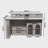 Extendable Rotating Kitchen Island with Built-in Outlet