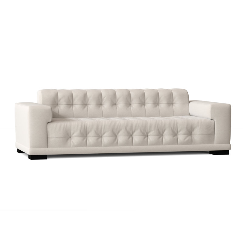 Canapé à accoudoirs carrés 89 po, Magnolia Lola, Noir, Standard