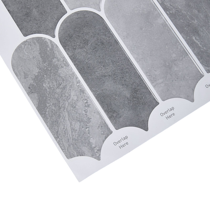 30.5 x 30.5 cm PET/PU Tile , Grey/Black/White