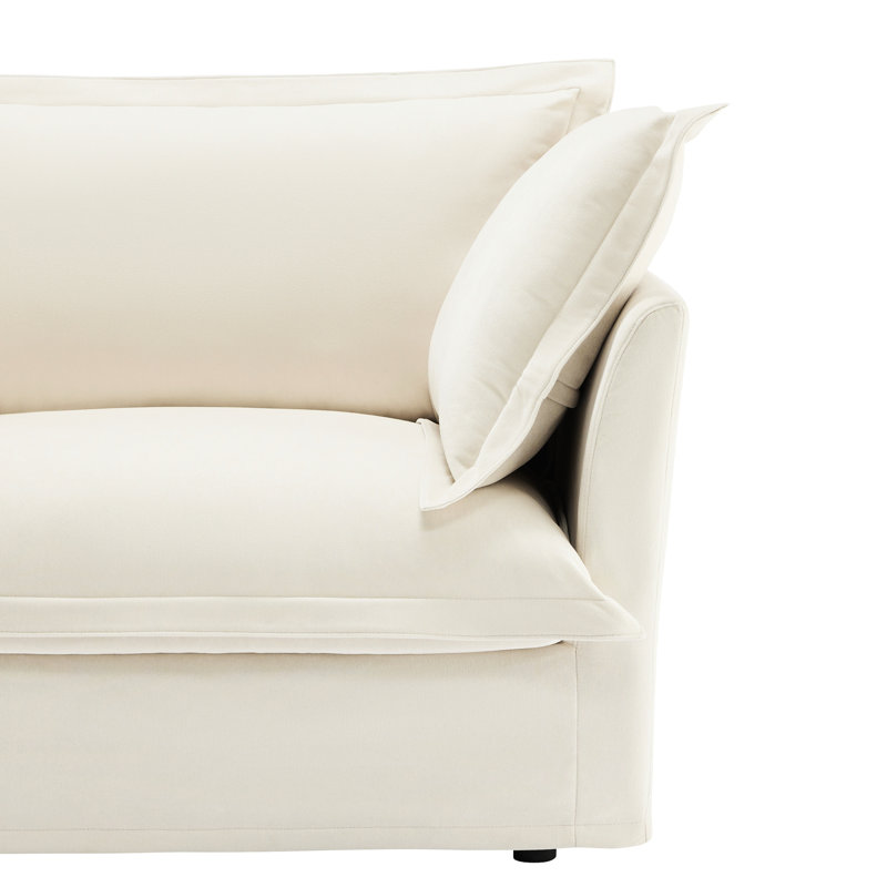 Chenille Sectional With Removable Covers And Spacious Seating Area Modern Fabric 3 Detachable