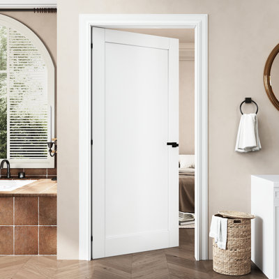 Porte en bois massif lambrissée Interior Pantry
