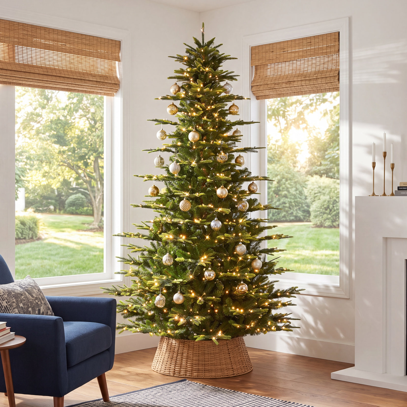 Aspen 9' Pre-Lit Fir Christmas Tree